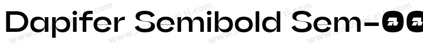 Dapifer Semibold Sem字体转换